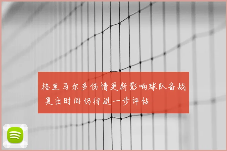 格里马尔多伤情更新影响球队备战 复出时间仍待进一步评估